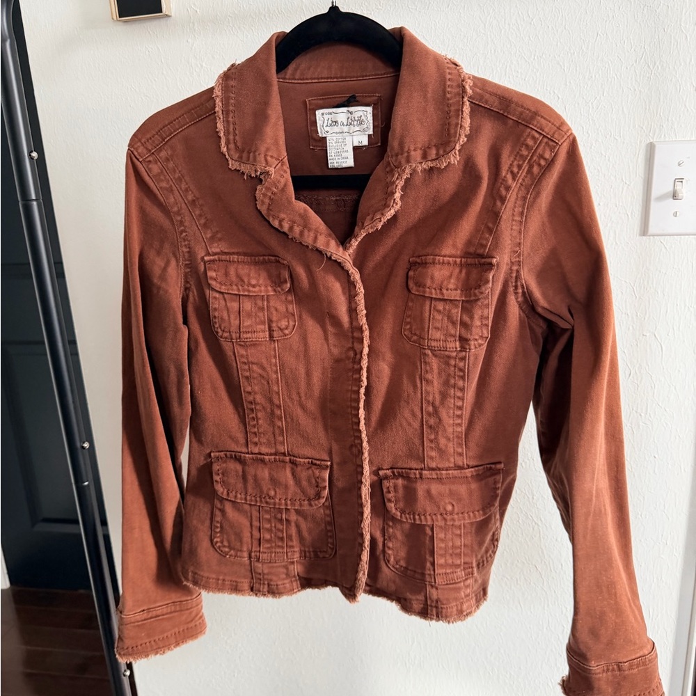 Live a Little Women's Brown Jean Jacket